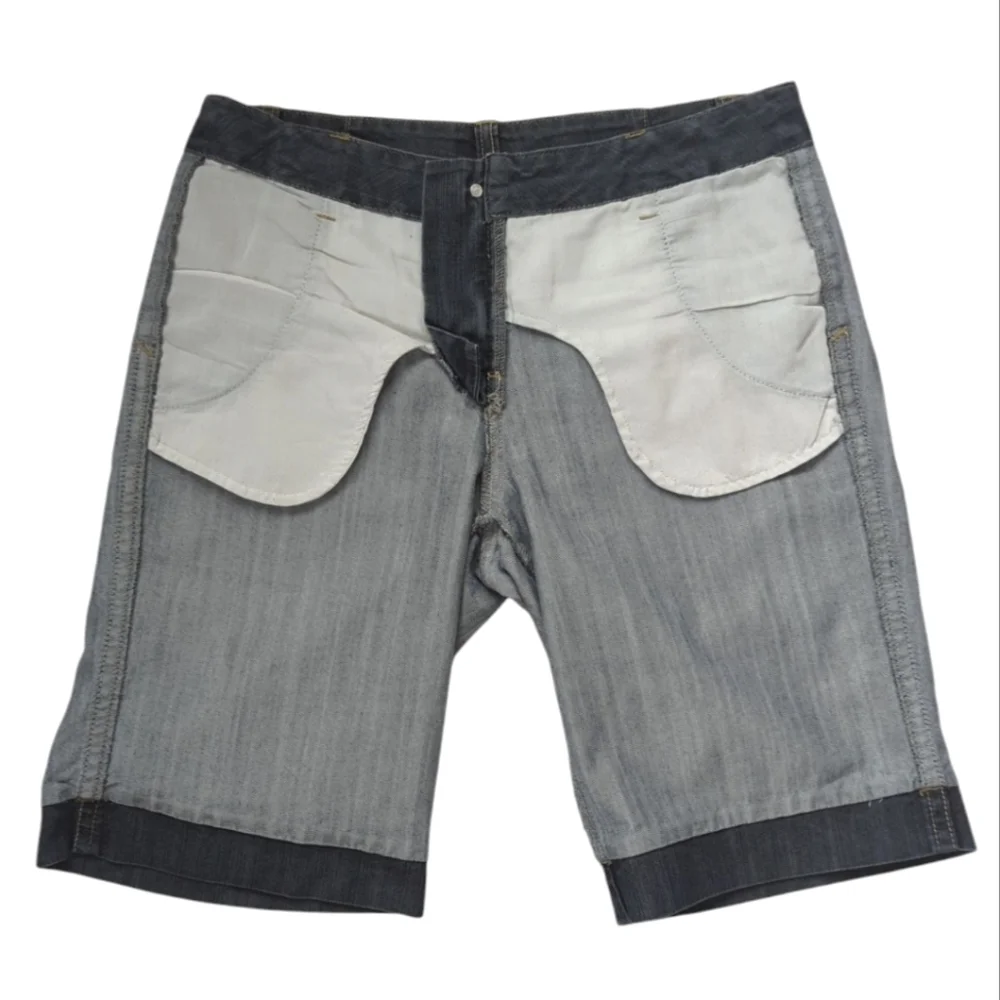 Baccini Bermuda Jean Shorts 10P Blue Pockets - Picture 6 of 14